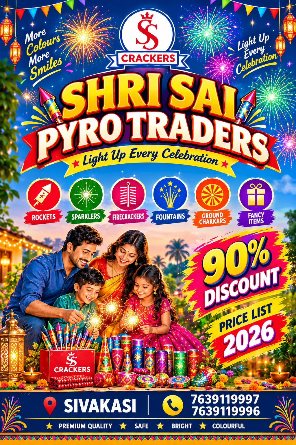 Premium festive crackers collection